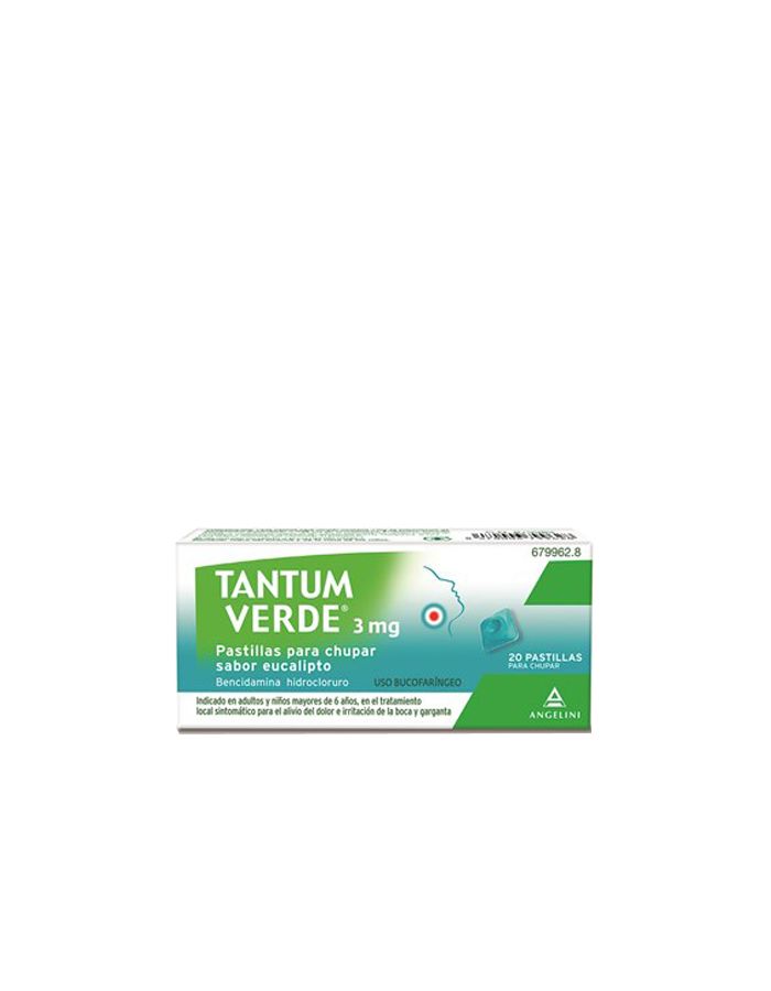 Tantum Verde Eucalipto 20 Pastillas Para Chupar