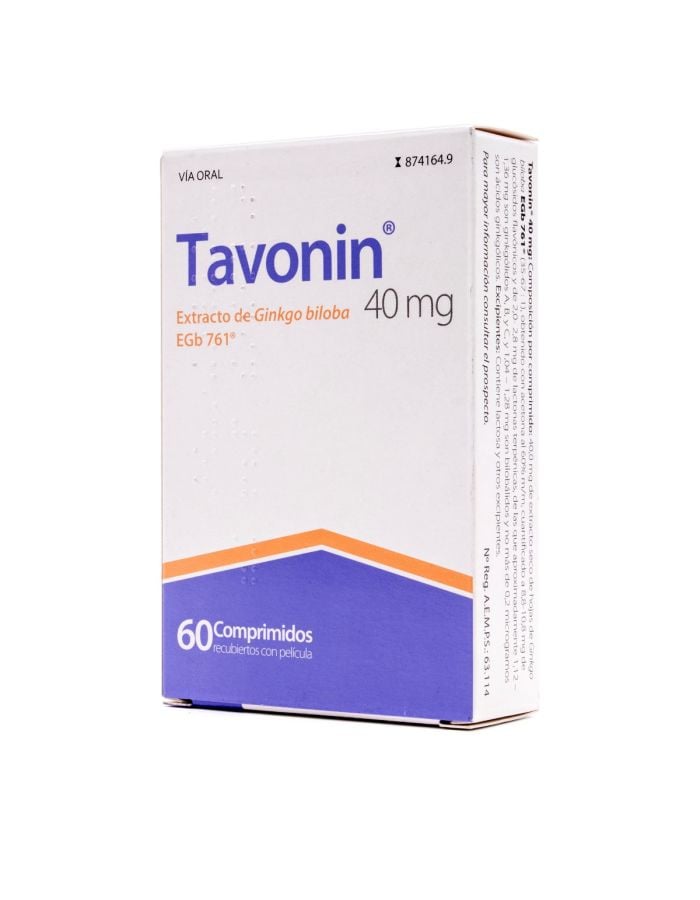 Tavonin 40 mg 60 comprimidos Ginkgo biloba