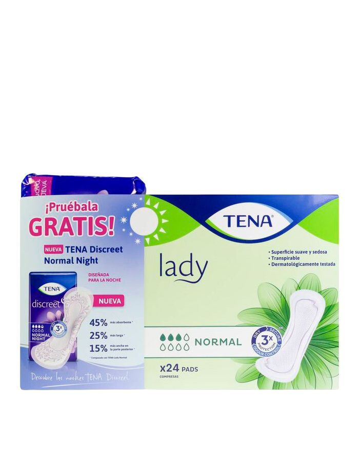 Tena Lady Normal Pack Día 24uds + Noche 10uds