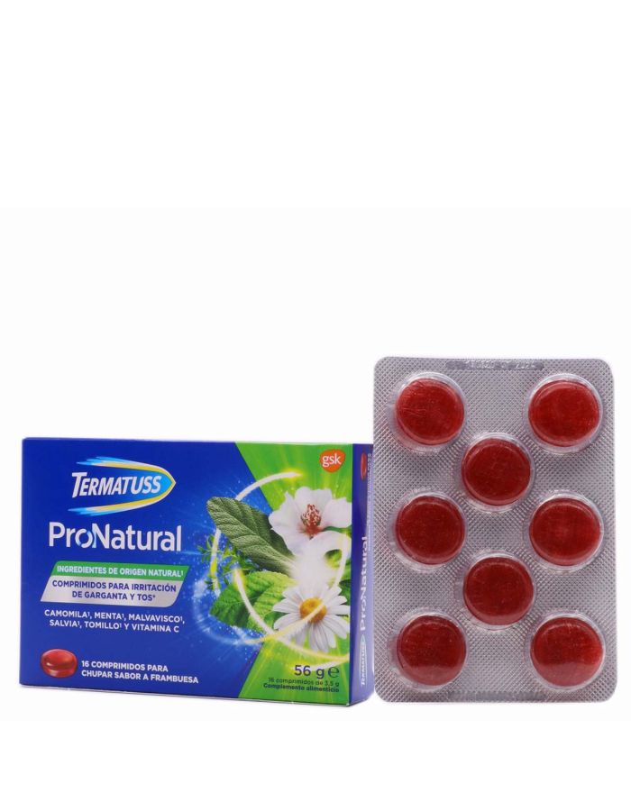 Termatuss ProNatural Irritación de Garganta y Tos 16 Comprimidos para Chupar