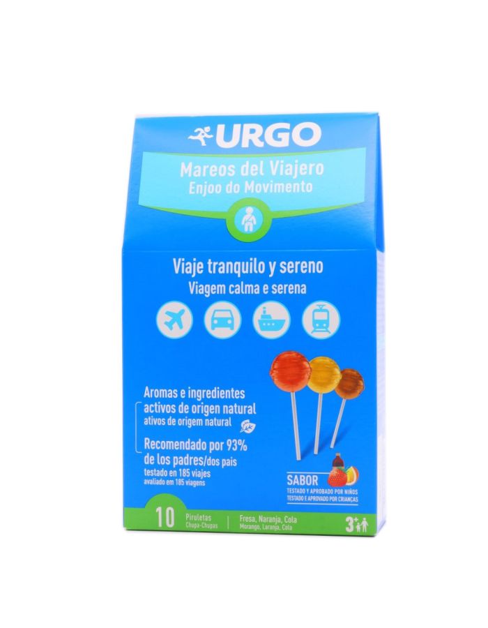Urgo Mareos del Viajero 10 Piruletas