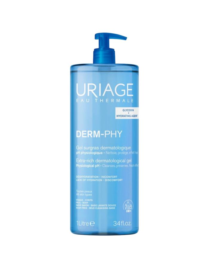Uriage Derm Phy Gel de Ducha Sin Jabón 1 Litro