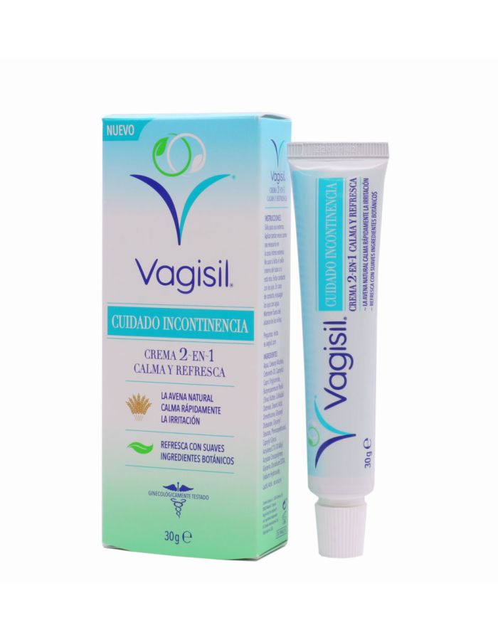 Vagisil Cuidado Incontinencia Crema 2 en 1 Calma y Refresca 30g
