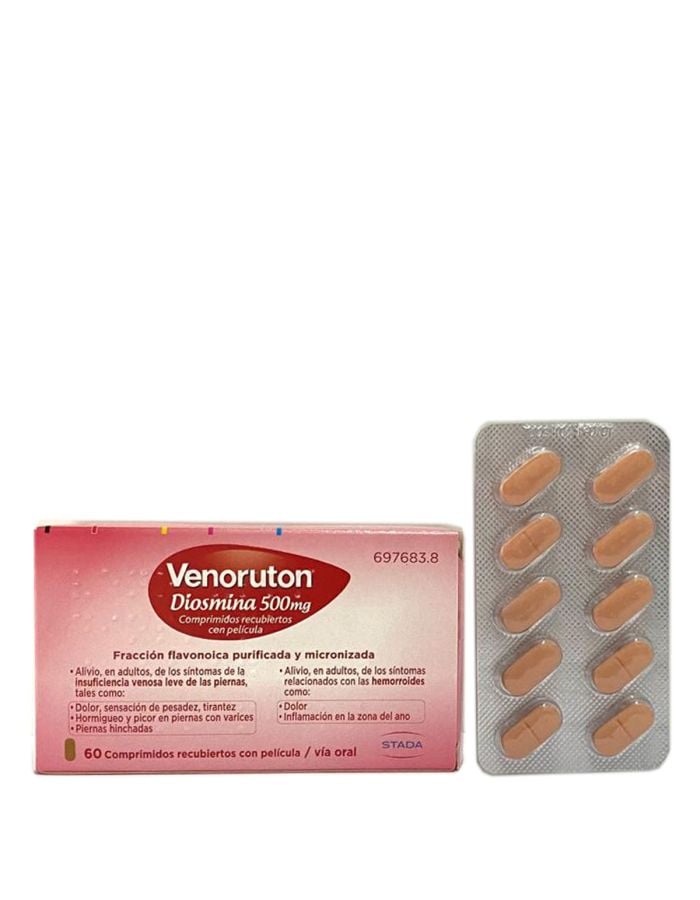 Venoruton 500mg 60 Comprimidos Recubiertos       