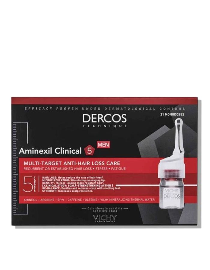 Vichy Dercos Aminexil Clinical 5 Hombre 21 Monodosis