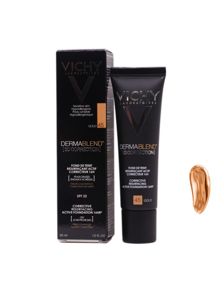 Vichy Dermablend GOLD Corrección 3D Oil Free 45 SPF25 30ml