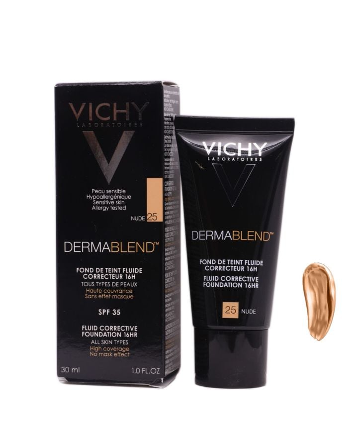 Vichy Dermablend NUDE 25 Maquillaje Fluido Corrector 16H SPF35 30ml