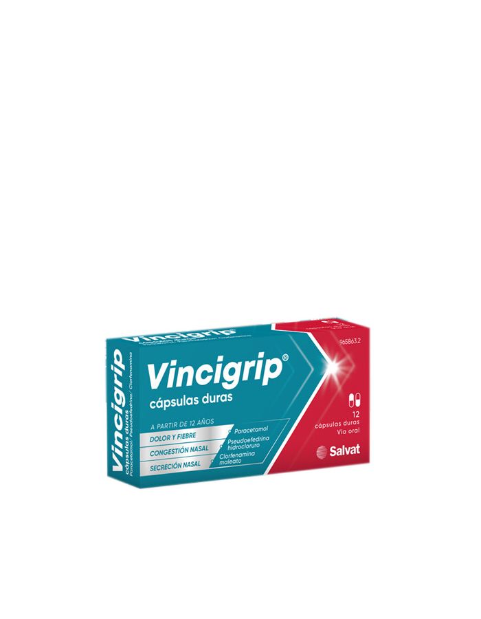 Vincigrip 12 Cápsulas Duras                    
