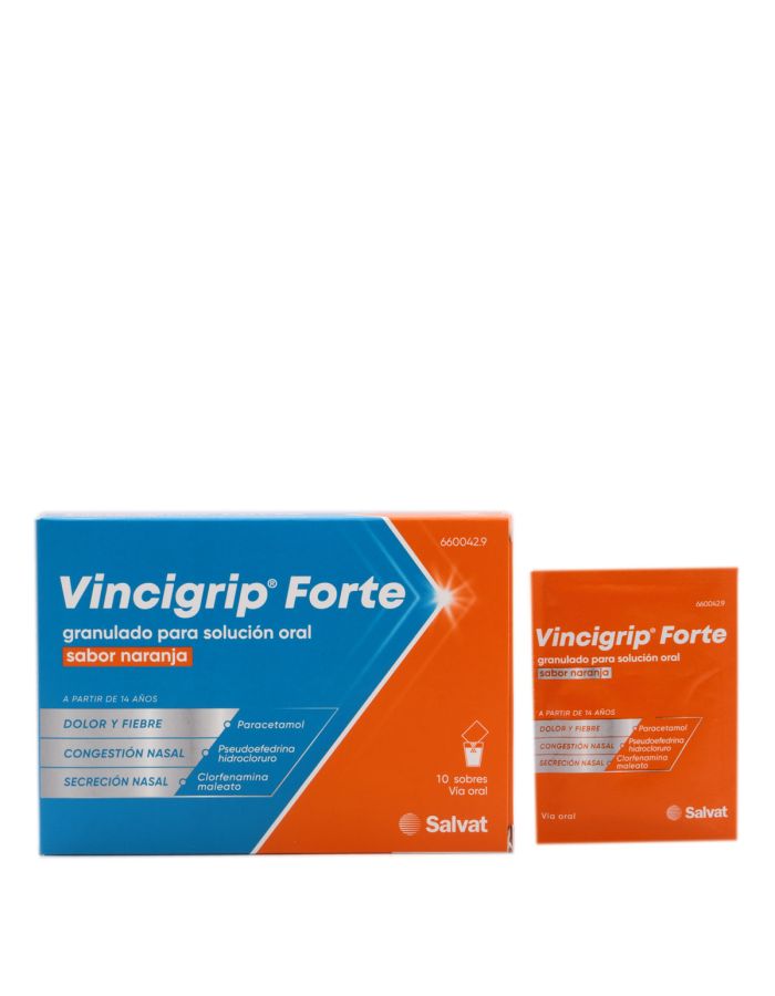 Vincigrip Forte Sabor Naranja 10 Sobres