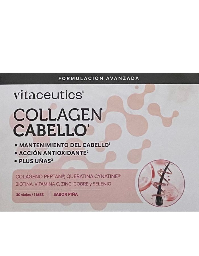 Vitaceutics Collagen Cabello 30 Viales Sabor Piña