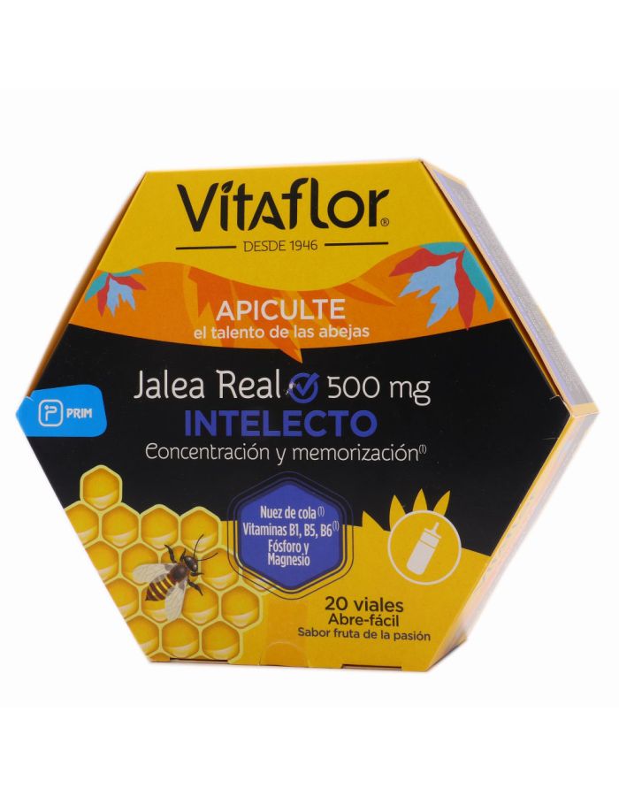 Vitaflor Jalea Real Intelecto 500mg  20 Viales Bebibles                                             