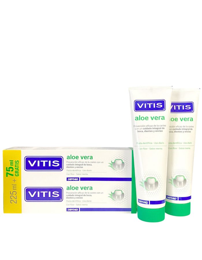 Vitis Aloe Vera Menta Pasta 150ml x 2 Duplo