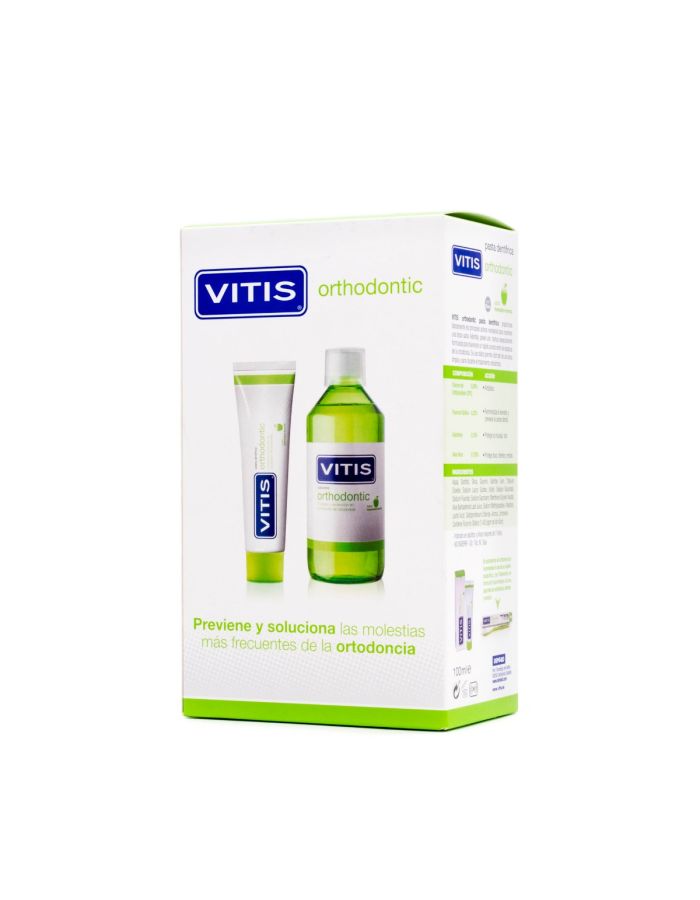 Vitis Orthodontic Pack Pasta Dentífrica 100ml+Colutorio 500ml