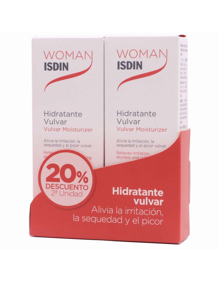 Isdin Woman Hidratante Vulvar 30g + 30g Duplo 20%Dto 2ªUd