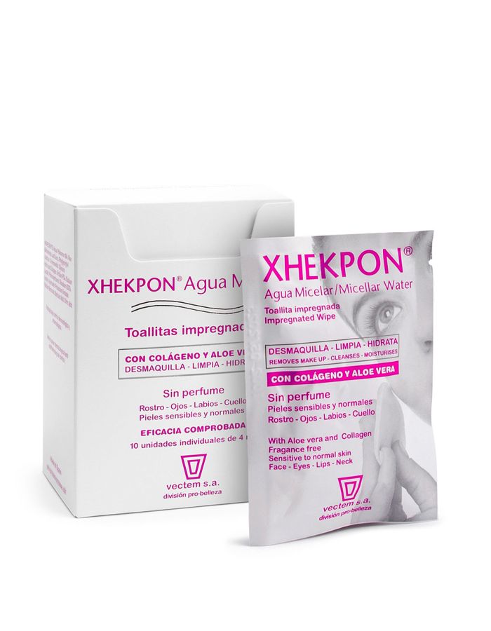 Xhekpon Agua Micelar Toallitas 10 Sobres