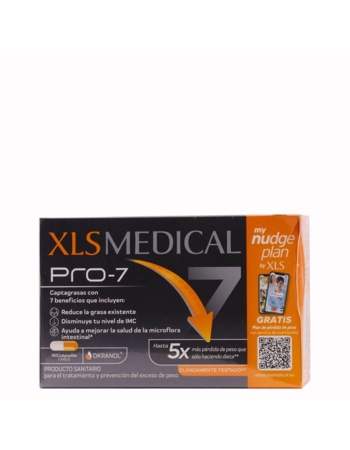 XLS Medical Pro 7 180 Cápsulas Captagrasas My Nudge Plan