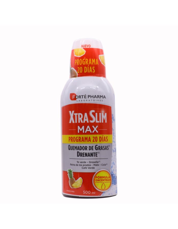 XtraSlim Max Quemador de Grasas Drenante 500ml Forte Pharma Programa de 20 Días