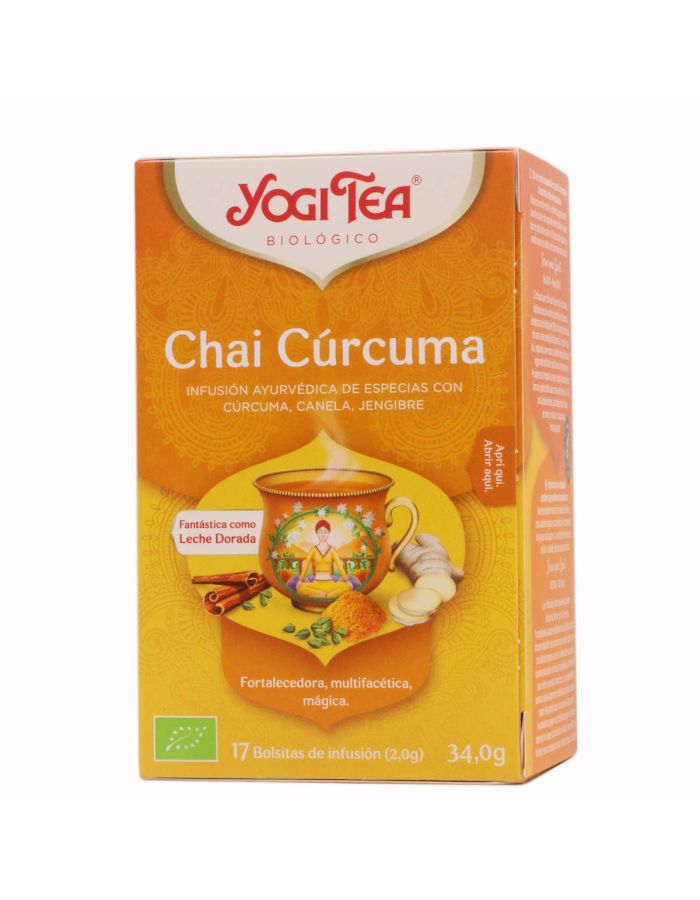 Yogi Tea Chai Cúrcuma 17 Bolsitas Infusión Ayurvédica