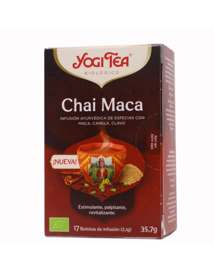 Yogi Tea Chai Maca 17 Bolsitas Infusión Ayurvédica