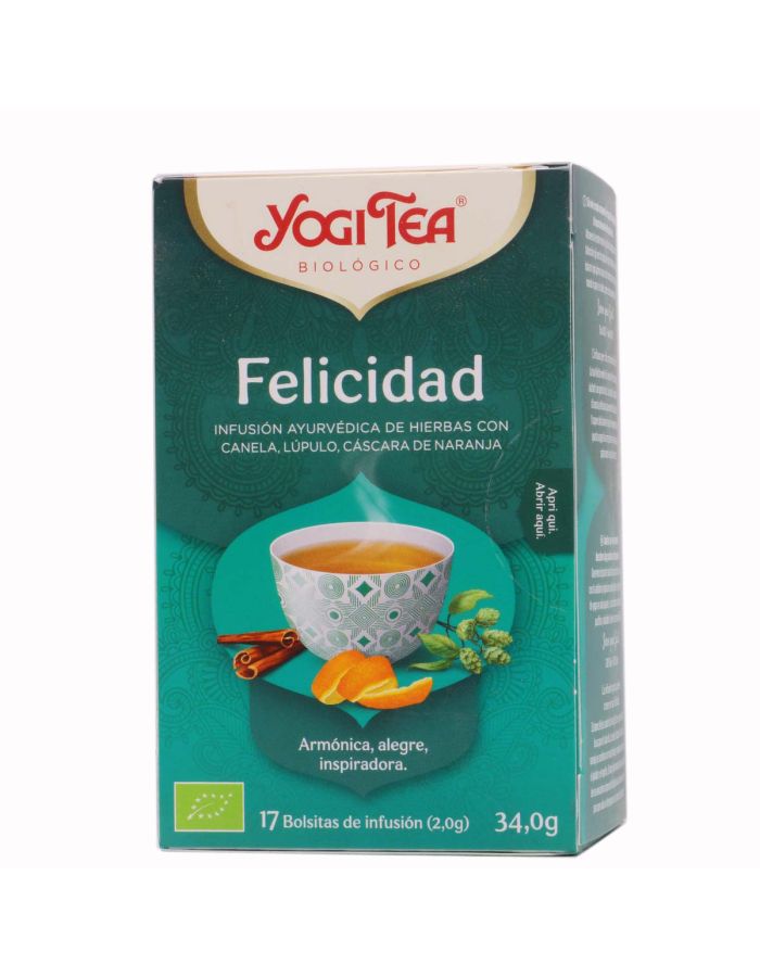 Yogi Tea Felicidad 17 Bolsitas Infusión Ayurvédica