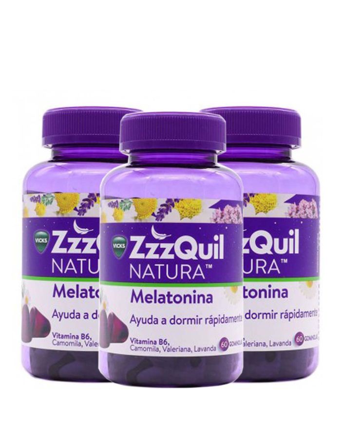 ZzzQuil Natura 60+60+60 Gominolas para Dormir Rápidamente Triplo Vicks