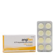 Angifen 16 Pastillas para Chupar Sabor Naranja