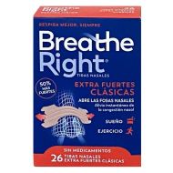 Breathe Rigth Extra Fuertes Clasicas 26 Tiras Talla Unica