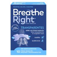 Breathe Rigth Transparentes 10 Tiras Nasales Peq-Med