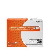 Dexketoprofeno Pensavital 25mg 10 Comprimidos Recubiertos
