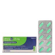 Difenadex 25mg Dexketoprofeno 10 Cápsulas