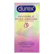 Durex Invisible Extra Lubricado 12 Preservativos
