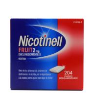 Nicotinell Chicles Fruit 2 mg 204 Chicles de Nicotina. Imagen 1.