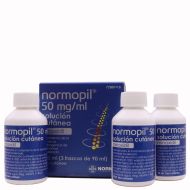 Normopil 50mg/ml Solución Cutánea 3 Frascos 90ml