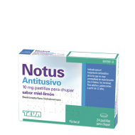 Notus Antitusivo 24 Pastillas para Chupar Miel Limón