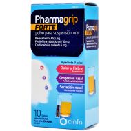 Pharmagrip Forte 10 Sobres Sabor Naranja