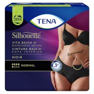 Tena Silhouette Normal Cintura Baja Noir Talla L 8 Braguitas para Pérdidas de Orina