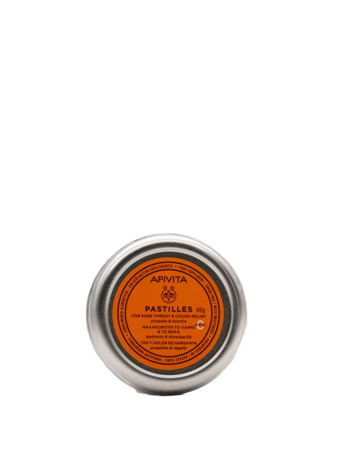 Apivita Pastillas Tos y Dolor de Garganta Propóleo y Regaliz 45g