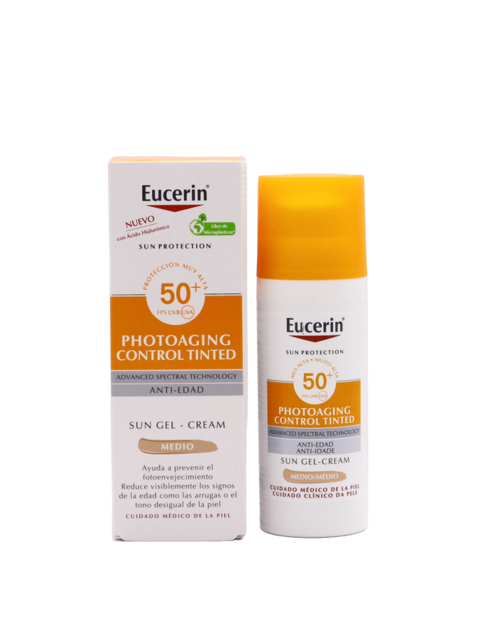 Eucerin Sun CC Creme Tono Medio Photoaging Control FPS50+ 50ml