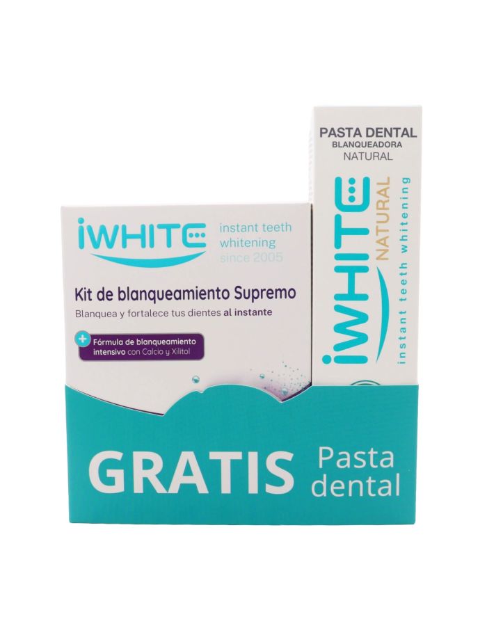 iWhite Kit Blanqueamiento Supremo 10 Moldes + Pasta Dental Blanqueadora 75ml 