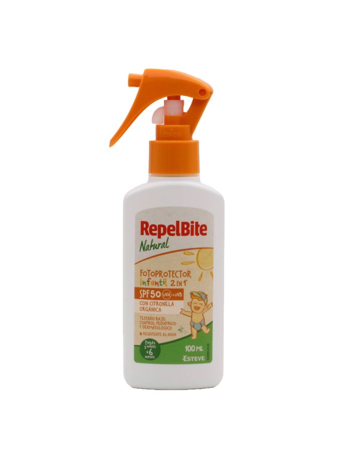 Repel Bite Natural Fotoprotector Infantil 2 en 1 SPF50 100ml-1