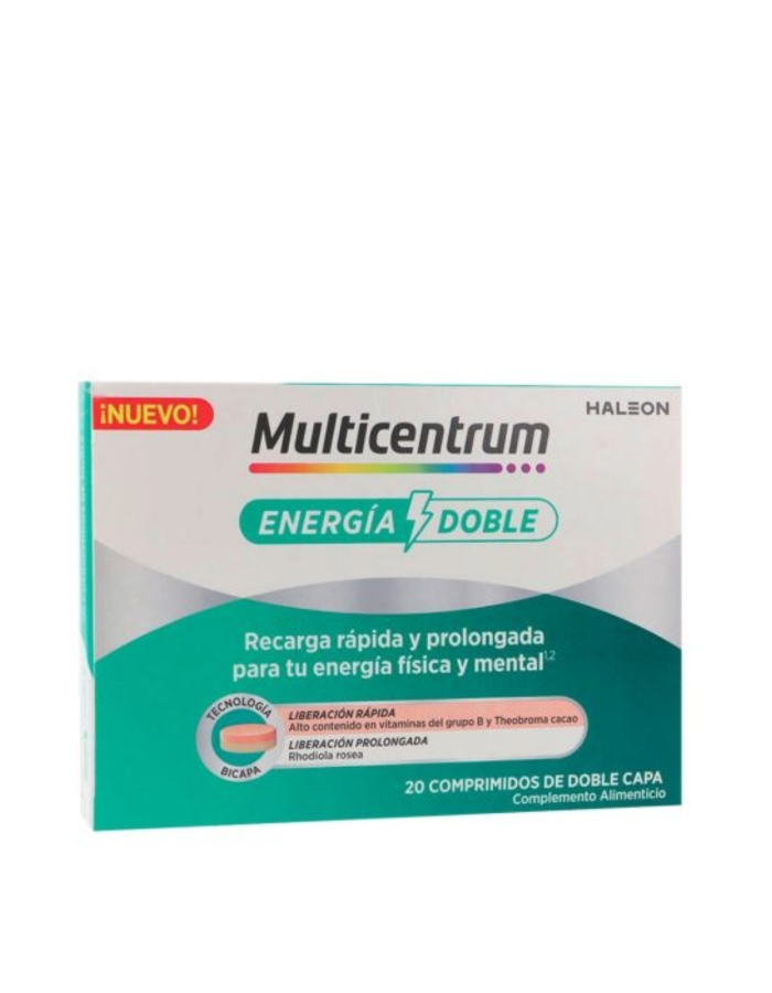 Multicentrum Energía Doble 20 Comprimidos