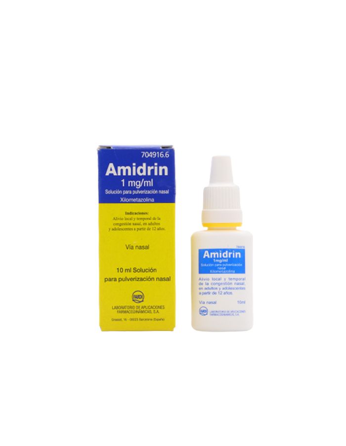 Amidrin Solución Para Pulverización Nasal Xilometazolina 10 ml 