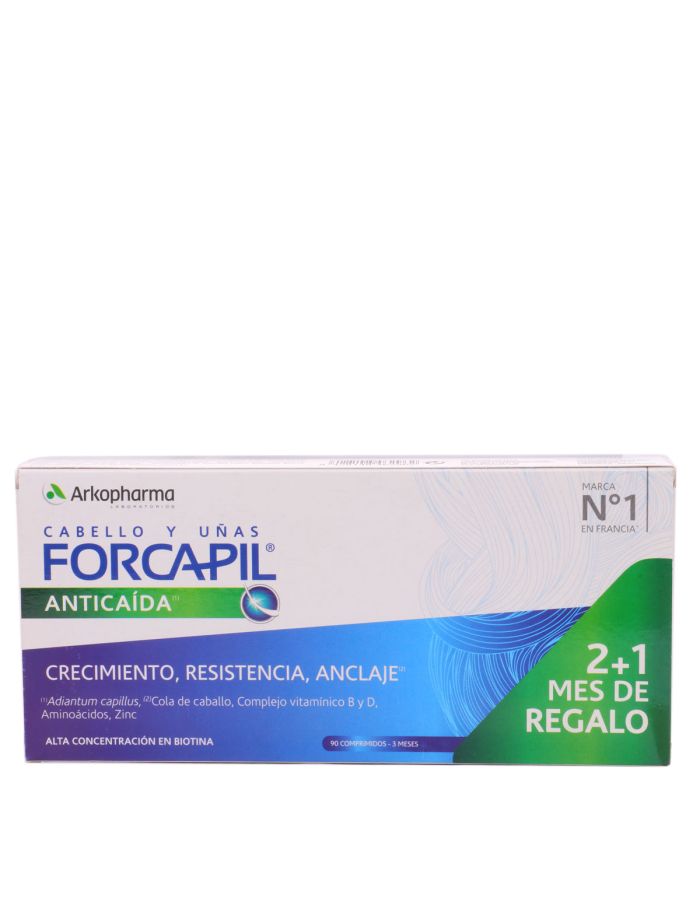 Forcapil Anticaída Cabello y Uñas 90 Comprimidos Arkopharma