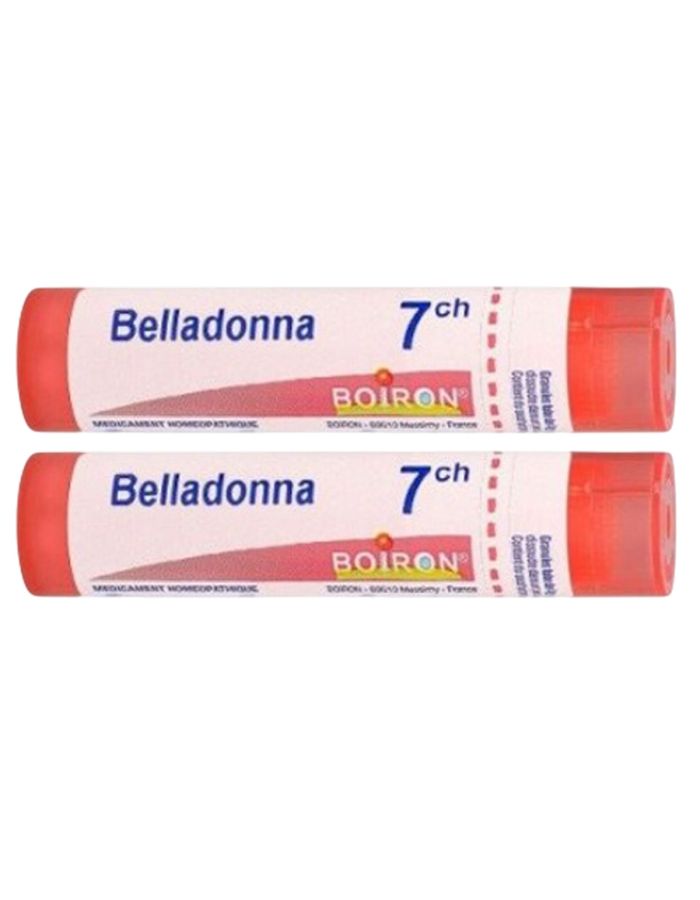 Belladonna 7 CH Glóbulos DT 4g x 2 Boiron Doble Tubo