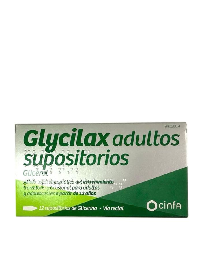 Glycilax Adultos 12 Supositorios de Glicerina-1
