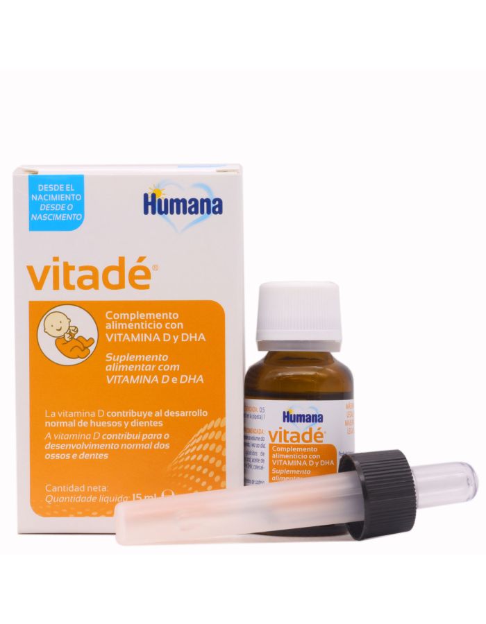 Humana Vitadé con Vitamina D y DHA Gotas 15ml