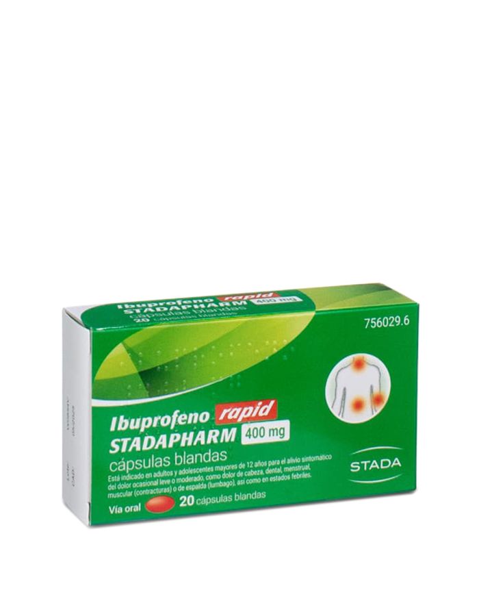 Ibuprofeno Rapid 400mg 20 Cápsulas