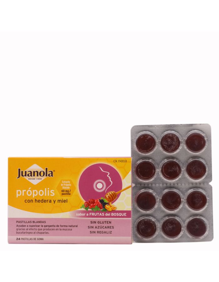 Juanola Própolis con Miel+ Hedera 24 Pastillas