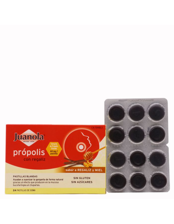 Juanola Própolis con Regaliz 24 Pastillas