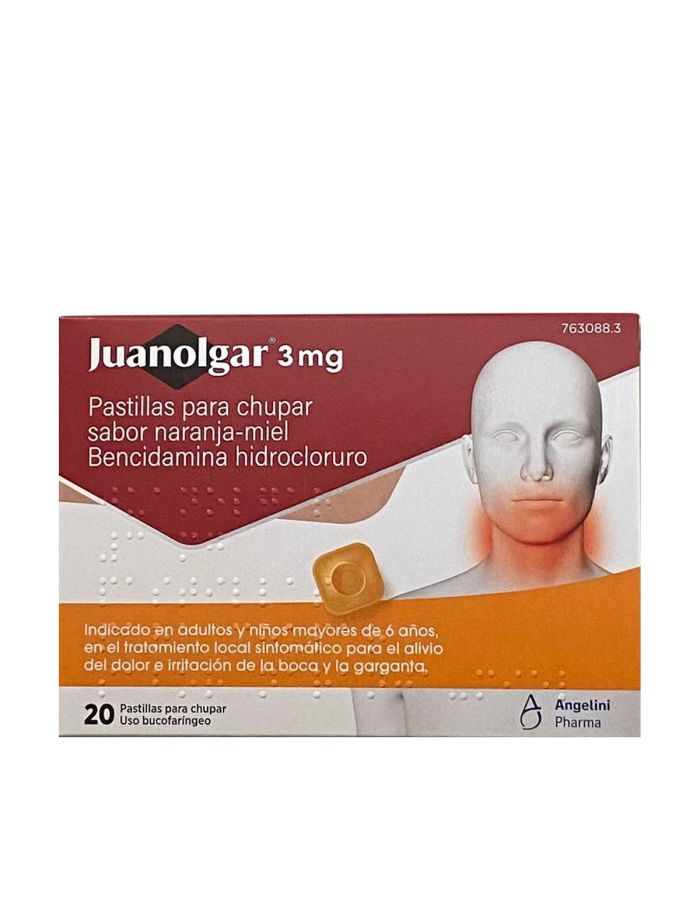 Juanolgar Naranja Miel 20 Pastillas para Chupar